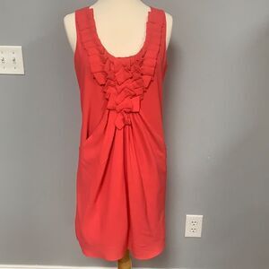 Rachel Roy Coral Dress‎ Ruffle Size 6
